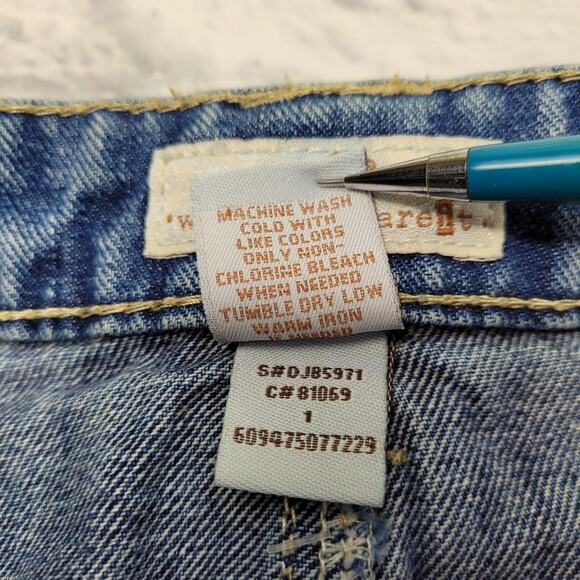 Frayed Denim Mini Skirt by So Wear It Declare It size 1 - Picture 4 of 4